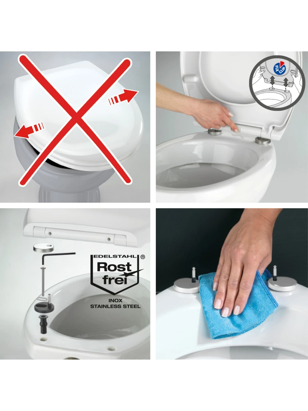 Wenko WC-Sitz Rieti 2er Set, Belastbar Mit 300 Kg In Weiß 11 Wenko WC-Sitz Rieti 2er Set, Belastbar Mit 300 Kg In Weiß – Bild 11