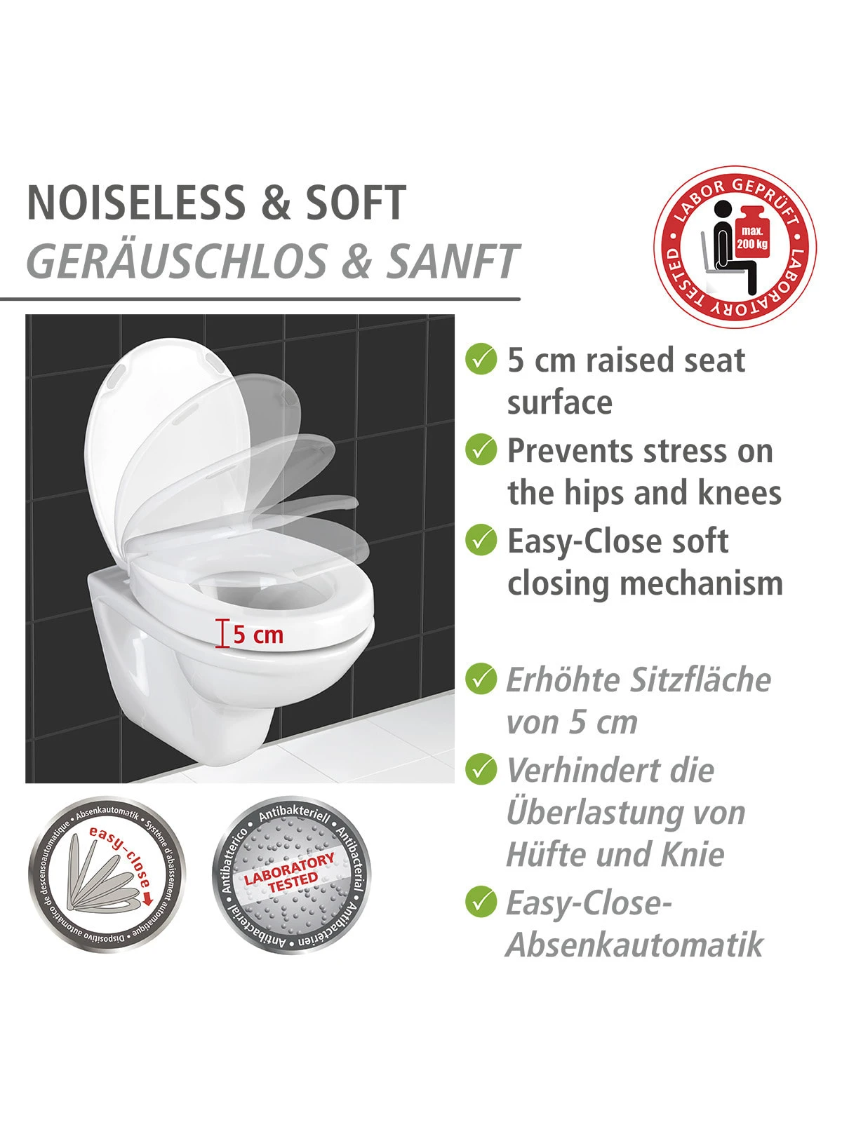 Wenko WC-Sitz Secura Comfort In Weiß, Grau 19 Wenko WC-Sitz Secura Comfort In Weiß, Grau – Bild 19