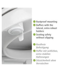 Wenko WC-Sitz Secura Comfort In Weiß, Grau 36 Wenko WC-Sitz Secura Comfort In Weiß, Grau -Relaxdays Verkaufsshop wenko wc sitz secura comfort in weiss grau 2