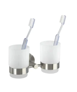 Wenko Zahnputzbecher Duo Bosio Edelstahl Matt In Matt