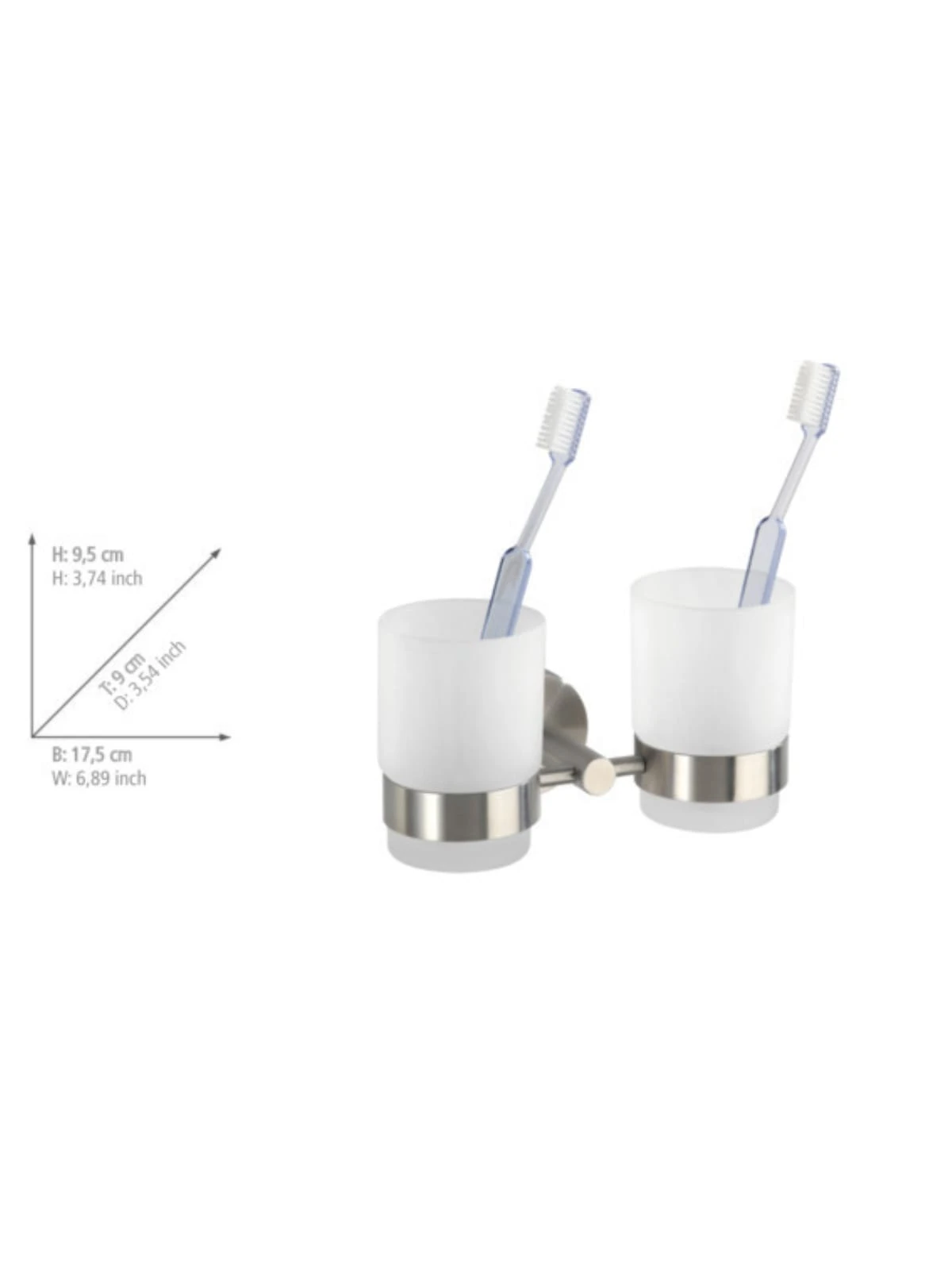 Wenko Zahnputzbecher Duo Bosio Edelstahl Matt In Matt 9 Wenko Zahnputzbecher Duo Bosio Edelstahl Matt In Matt – Bild 9