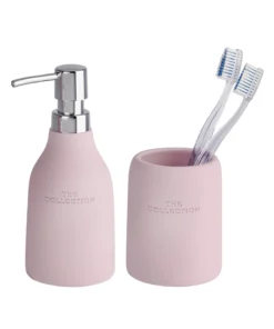 Wenko Zahnputzbecher Und Seifenspender The Collection Rose In Rosa