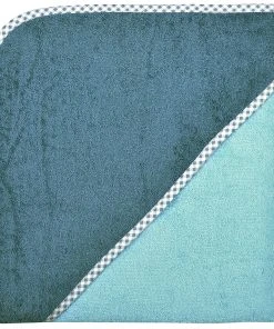 Wörner Kapuzen-Badetuch, Kristallblau, 100 X 100 Cm