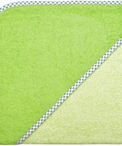 Wörner Kapuzen-Badetuch, Opalgrün, 100 X 100 Cm