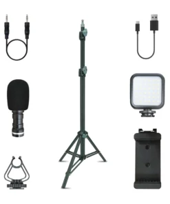 XQISIT Licht Gadget "Social Media Kit XL" In Schwarz -Relaxdays Verkaufsshop xqisit licht gadget social media kit xl in schwarz 3