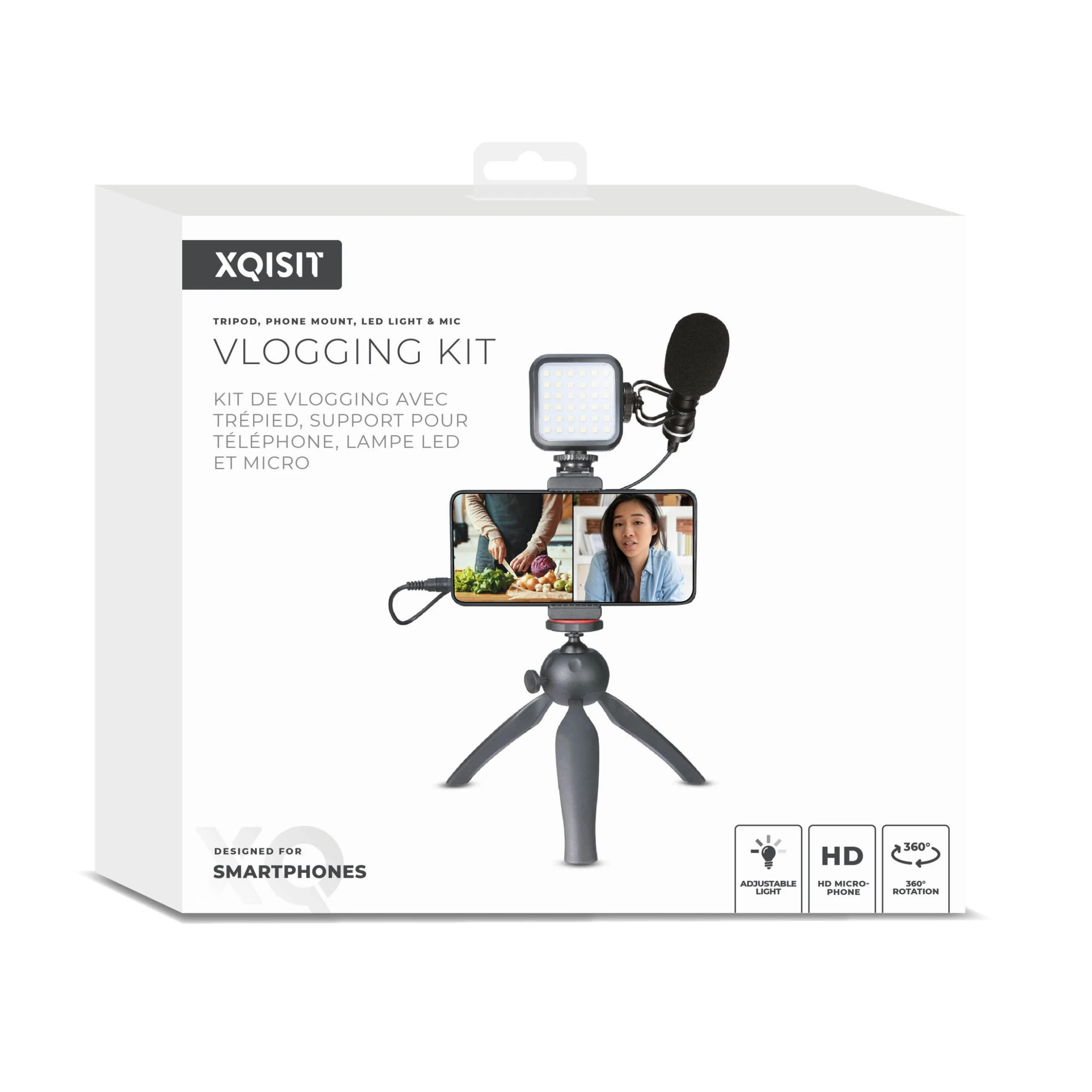 XQISIT Licht Gadget "Social Media Recording Kit" In Schwarz 2 XQISIT Licht Gadget "Social Media Recording Kit" In Schwarz – Bild 2