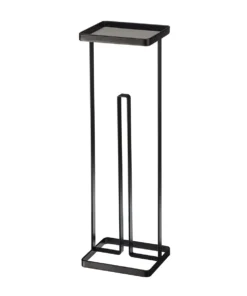Yamazaki Toilettenpapierständer Tower 16x52x12cm In Schwarz