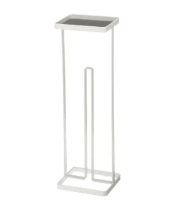 Yamazaki Toilettenpapierständer Tower 16x52x12cm In Weiß