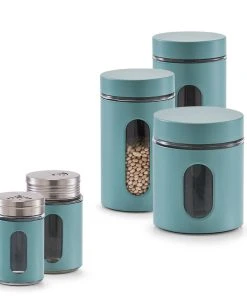 Zeller Present Glasbehälter In Blau 13 Zeller Present Glasbehälter In Blau -Relaxdays Verkaufsshop zeller present glasbehalter in blau 5