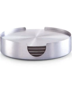 Zeller Present Glasuntersetzer-Set In Silbern