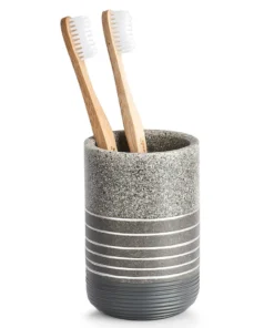 Zeller Present Zahnputzbecher In Grau