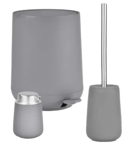 Zone Denmark Badaccessoires Set Nova 3tlg. In Grey