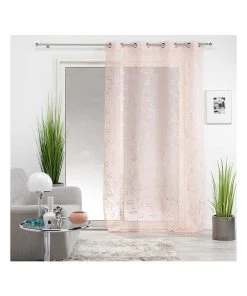 Douceur D'intérieur Gardine "Arty Line" In Rosa -Relaxdays Verkaufsshop douceur dinterieur gardine arty line in rosa 3