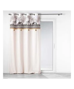 Douceur D'intérieur Gardine "Kenya Lodge" In Creme
