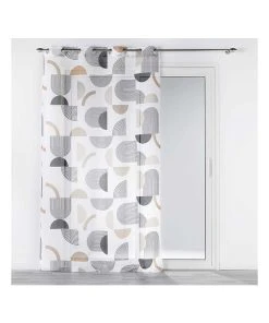 Douceur D'intérieur Gardine "Milazzo" In Weiß/ Schwarz