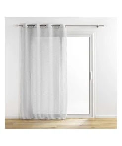 Douceur D'intérieur Gardine "Sunline" In Grau/ Silber