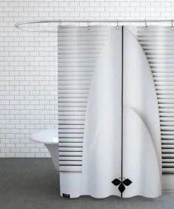Juniqe Duschvorhang "Beach Surf Board Symmetrie" In Grau & Weiß -Relaxdays Verkaufsshop juniqe duschvorhang beach surf board symmetrie in grau and weiss 2