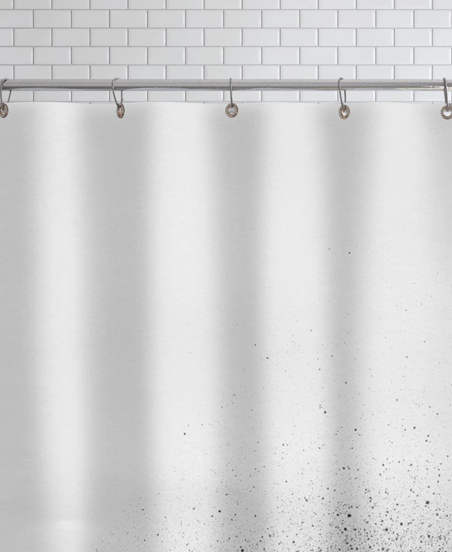 Juniqe Duschvorhang "Black 00" In Grau & Schwarz 2 Juniqe Duschvorhang "Black 00" In Grau & Schwarz – Bild 2