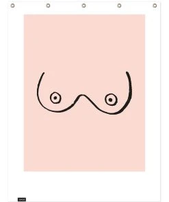 Juniqe Duschvorhang "Busenfreund 01" In Rosa