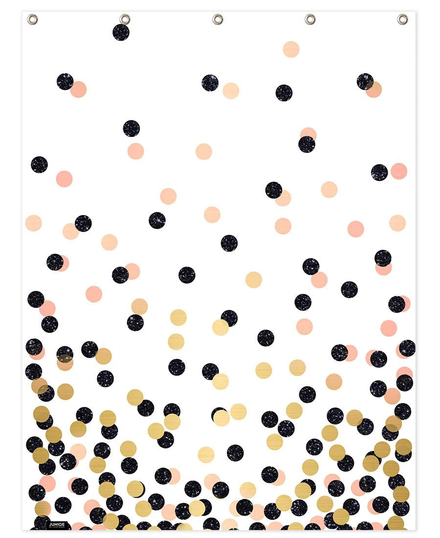 Juniqe Duschvorhang "Polka Dots" In Rosa & Schwarz 1 Juniqe Duschvorhang "Polka Dots" In Rosa & Schwarz