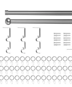 Lichtblick Gardinenstange 130 - 240 Cm In Chrom Matt -Relaxdays Verkaufsshop lichtblick gardinenstange 130 240 cm in chrom matt 3