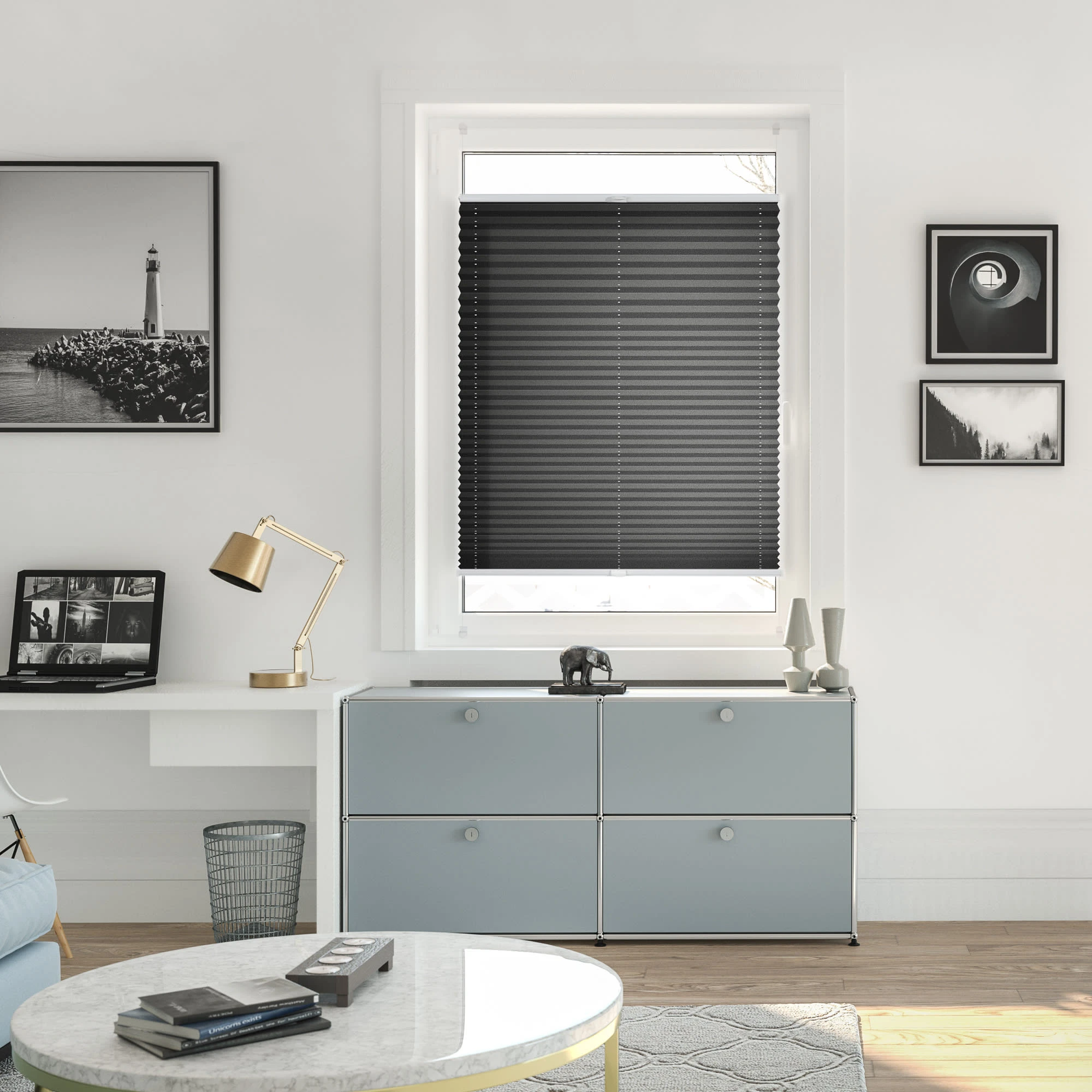 Lichtblick Plissee, Faltrollo In Anthrazit 3 Lichtblick Plissee, Faltrollo In Anthrazit – Bild 3