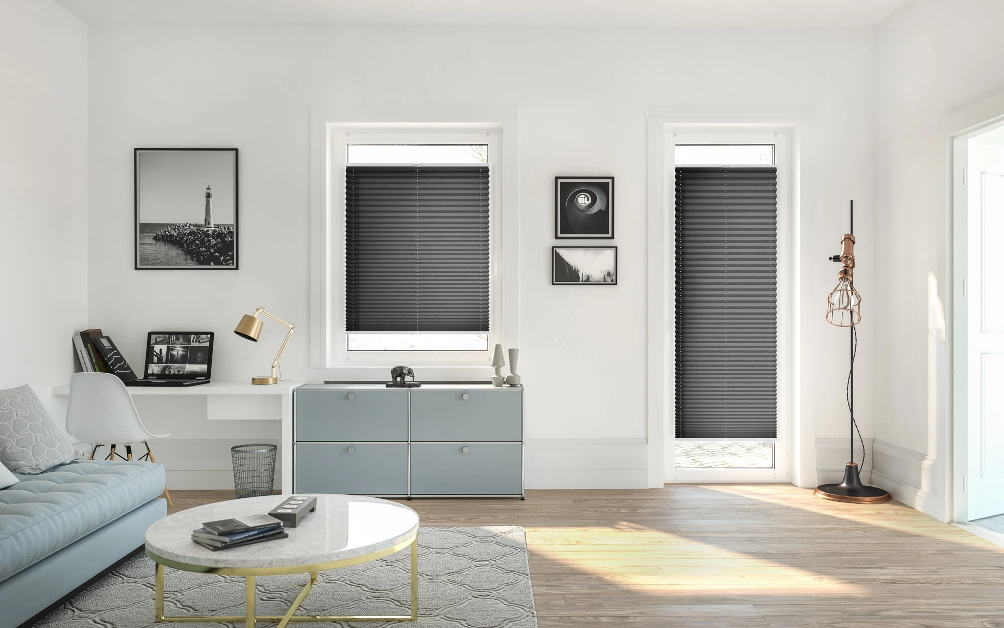 Lichtblick Plissee, Faltrollo In Anthrazit 4 Lichtblick Plissee, Faltrollo In Anthrazit – Bild 4