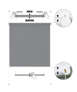 Ondeco® Rollo Klemmfix Flexible In Grau 14 Ondeco® Rollo Klemmfix Flexible In Grau -Relaxdays Verkaufsshop ondeco r rollo klemmfix flexible in grau 6 scaled