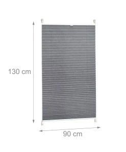 Relaxdays 1x Plissee In Grau - (B)90 X (H)130 Cm 9 Relaxdays 1x Plissee In Grau - (B)90 X (H)130 Cm -Relaxdays Verkaufsshop relaxdays 1x plissee in grau b 90 x h 130 cm 2