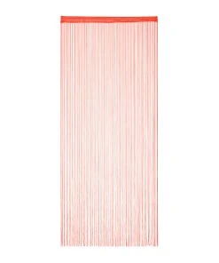 Relaxdays 3 X Fadenvorhang In Rot - (L)245 X (B)90 Cm