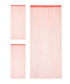 Relaxdays 3 X Fadenvorhang In Rot - (L)245 X (B)90 Cm -Relaxdays Verkaufsshop relaxdays 3 x fadenvorhang in rot l 245 x b 90 cm 7