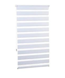 Relaxdays 3x Doppelrollo In Weiß - (B)80 X (H)150 Cm