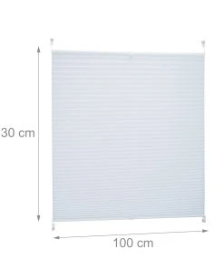 Relaxdays 3x Plissee In Weiß - (B)100 X (H)130 Cm 6 Relaxdays 3x Plissee In Weiß - (B)100 X (H)130 Cm -Relaxdays Verkaufsshop relaxdays 3x plissee in weiss b 100 x h 130 cm 1