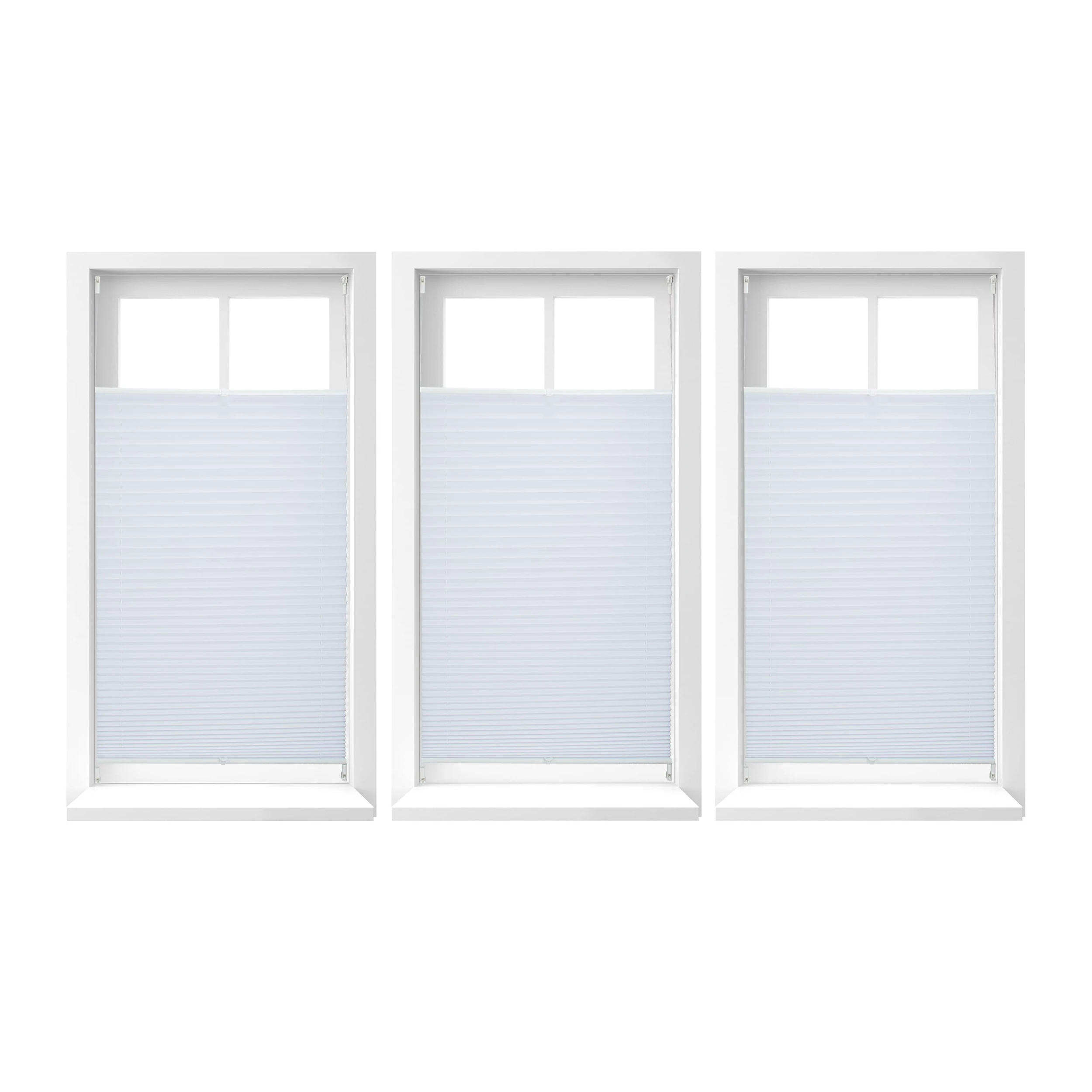 Relaxdays 3x Plissee In Weiß - (B)100 X (H)130 Cm 1 Relaxdays 3x Plissee In Weiß - (B)100 X (H)130 Cm