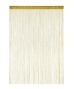 Relaxdays 4 X Fadenvorhang "Glitzer" In Gold - 145 X 245 Cm