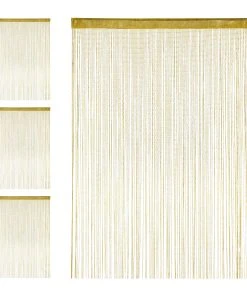 Relaxdays 4 X Fadenvorhang "Glitzer" In Gold - 145 X 245 Cm -Relaxdays Verkaufsshop relaxdays 4 x fadenvorhang glitzer in gold 145 x 245 cm 7