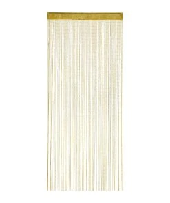 Relaxdays 4 X Fadenvorhang "Glitzer" In Gold - 90 X 245 Cm