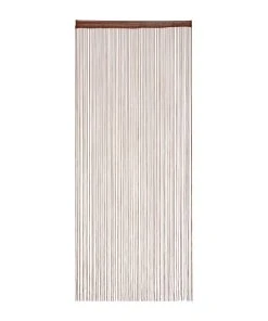 Relaxdays 4 X Fadenvorhang In Braun - (L)245 X (B)90 Cm