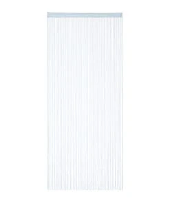 Relaxdays 4 X Fadenvorhang In Silber - (L)245 X (B)90 Cm