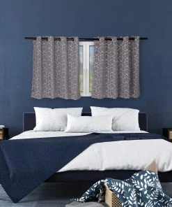 Relaxdays 4 X Vorhang "Muster" In Grau/ Silber - (B)135 X (H)175 Cm -Relaxdays Verkaufsshop relaxdays 4 x vorhang muster in grau silber b 135 x h 175 cm 4