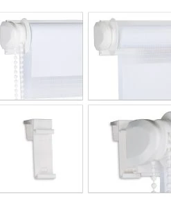 Relaxdays 4x Doppelrollo In Weiß - (B)60 X (H)156 Cm -Relaxdays Verkaufsshop relaxdays 4x doppelrollo in weiss b 60 x h 156 cm 5