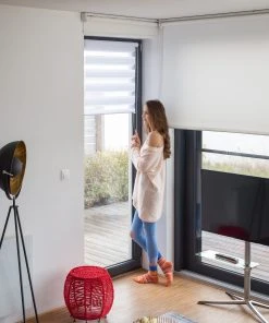 Relaxdays 4x Doppelrollo In Weiß - (B)81 X (H)156 Cm -Relaxdays Verkaufsshop relaxdays 4x doppelrollo in weiss b 81 x h 156 cm 1