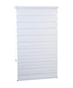 Relaxdays 4x Doppelrollo In Weiß - (B)81 X (H)156 Cm -Relaxdays Verkaufsshop relaxdays 4x doppelrollo in weiss b 81 x h 156 cm 2