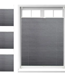 Relaxdays 4x Plissee In Grau - (B)90 X (H)130 Cm