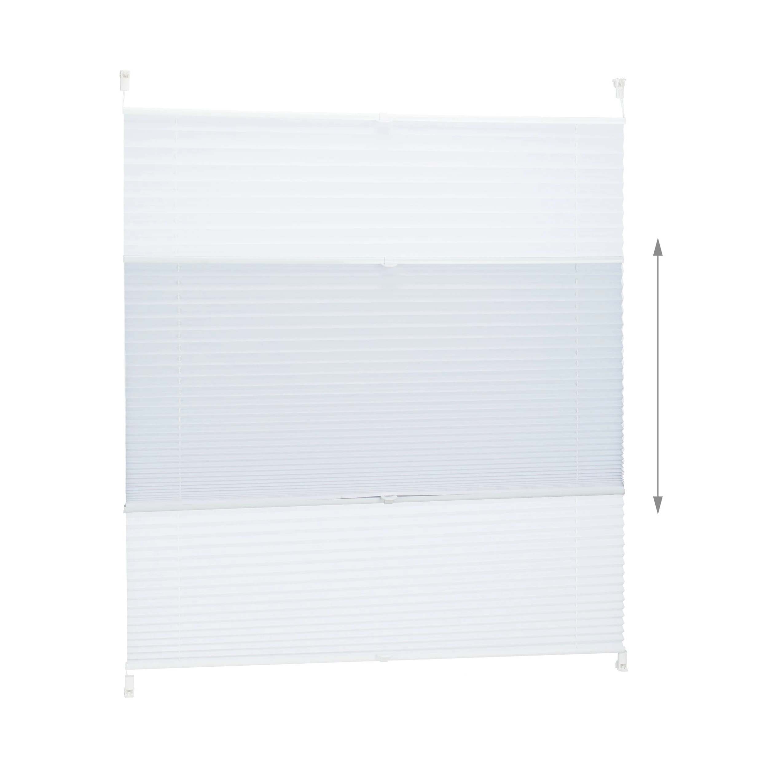 Relaxdays 4x Plissee In Weiß - (B)100 X (H)130 Cm 4 Relaxdays 4x Plissee In Weiß - (B)100 X (H)130 Cm – Bild 4