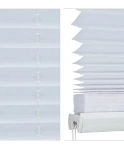 Relaxdays 4x Plissee In Weiß - (B)90 X (H)130 Cm -Relaxdays Verkaufsshop relaxdays 4x plissee in weiss b 90 x h 130 cm 6