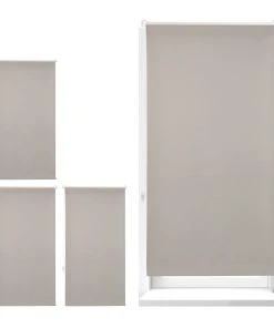 Relaxdays 4x Thermorollo In Braun (B)70 X (H)210 Cm