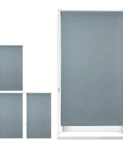 Relaxdays 4x Verdunkelungsrollo In Grau - (B)90 X (H)210 Cm