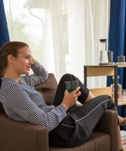 Relaxdays 4x Verdunklungsvorhänge In Grau - (L)245 X (B)135 Cm -Relaxdays Verkaufsshop relaxdays 4x verdunklungsvorhange in grau l 245 x b 135 cm 2