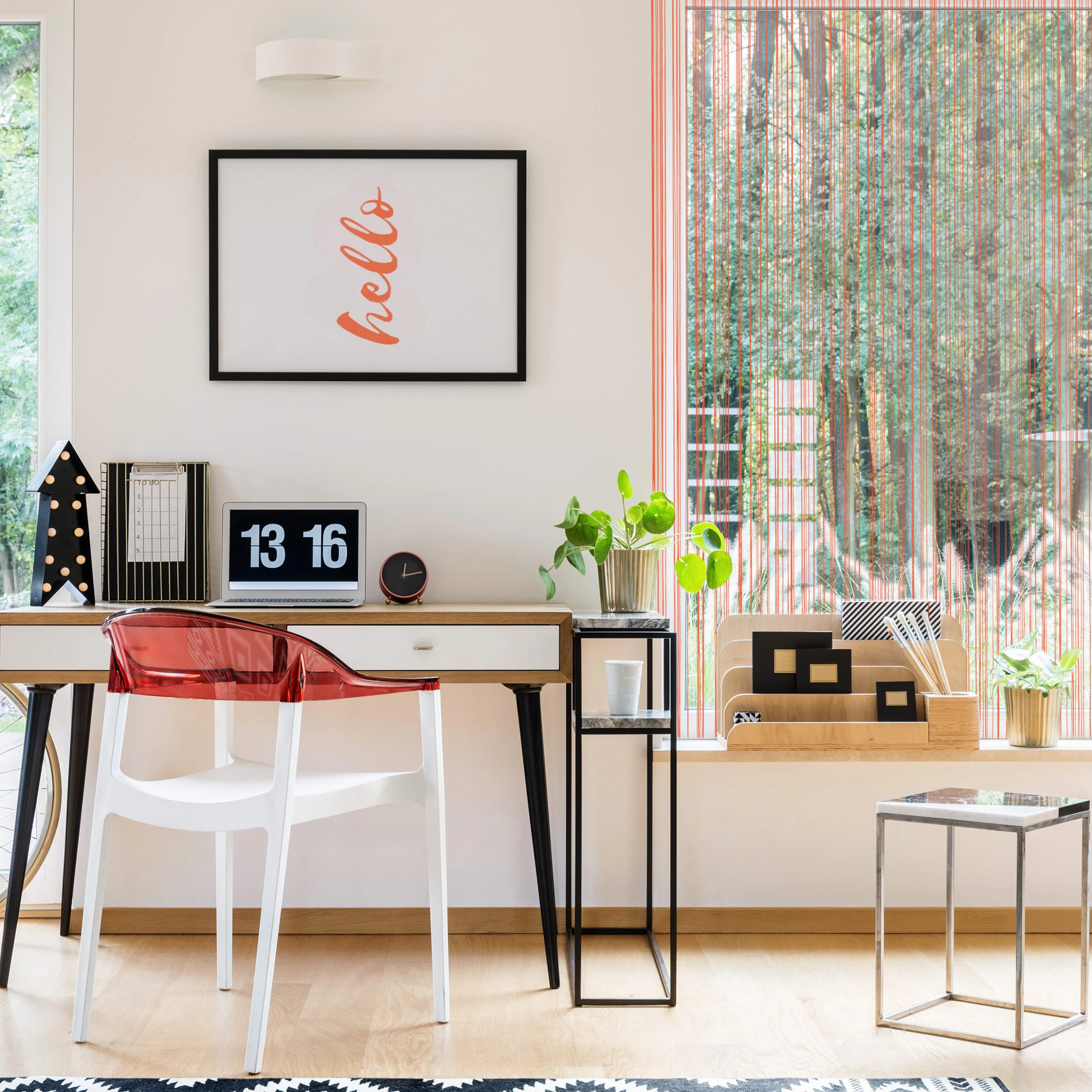 Relaxdays 5 X Fadenvorhang In Rot - (L)245 X (B)145 Cm 5 Relaxdays 5 X Fadenvorhang In Rot - (L)245 X (B)145 Cm – Bild 5